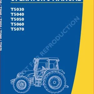 New Holland T5030 T5040 T5050 T5060 T5070 Tractor Operators Manual - PDF Download