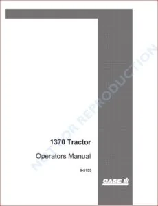 CASE IH 1370 TRACTOR OPERATORS MANUAL - PDF DOWNLOAD