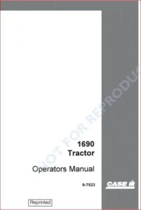 DOWNLOAD CASE IH 1690 TRACTOR OPERATORS MANUAL - PDF