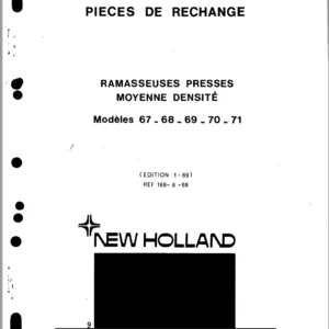 Spare Parts Catalog New Holland 67 68 69 70 71 Square Baler - PDF DOWNLOAD