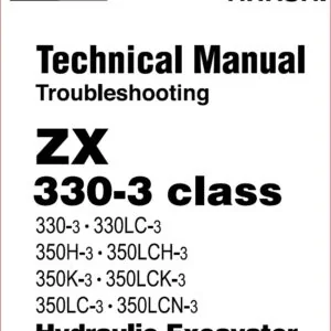 Hydraulic Excavator 330-3 class Technical Manual Troubleshooting - pdf download!!