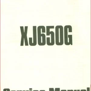 Yamaha XJ750 & XJ650 Motorcycle Shop Manual 1980-1986 - PDF DOWNLOAD!!!