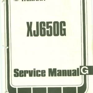 Yamaha XJ750 & XJ650 Motorcycle Shop Manual 1980-1986 - PDF DOWNLOAD