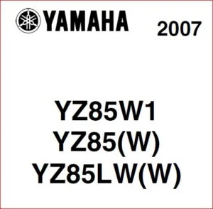 Yamaha YZ85 Shop Manual - PDF DOWNLOAD