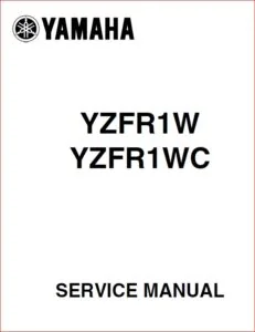 Yamaha YZFR1 2007 Service And Repair Manual - PDF DOWNLOAD