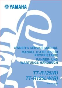 Yamaha Tt r125 R Tt r125lw R Service Repair Workshop Manual Download