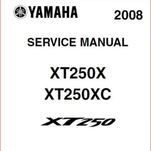 Yamaha Xt250x Xt250xc Service Repair Manual Download - PDF DOWNLOAD!!