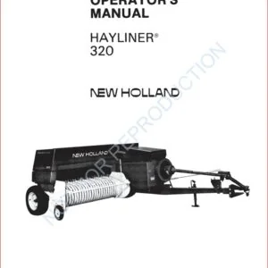 new holland 320 hayliner operators manual - PDF Download