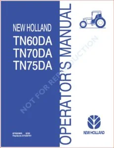 New Holland Tn60da Tn70da Tn75da Tractor Operators Manual - PDF Download