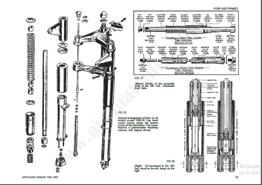 Matchless 1939-1955 Workshop Service Manual For Repair-PDF - Image 4