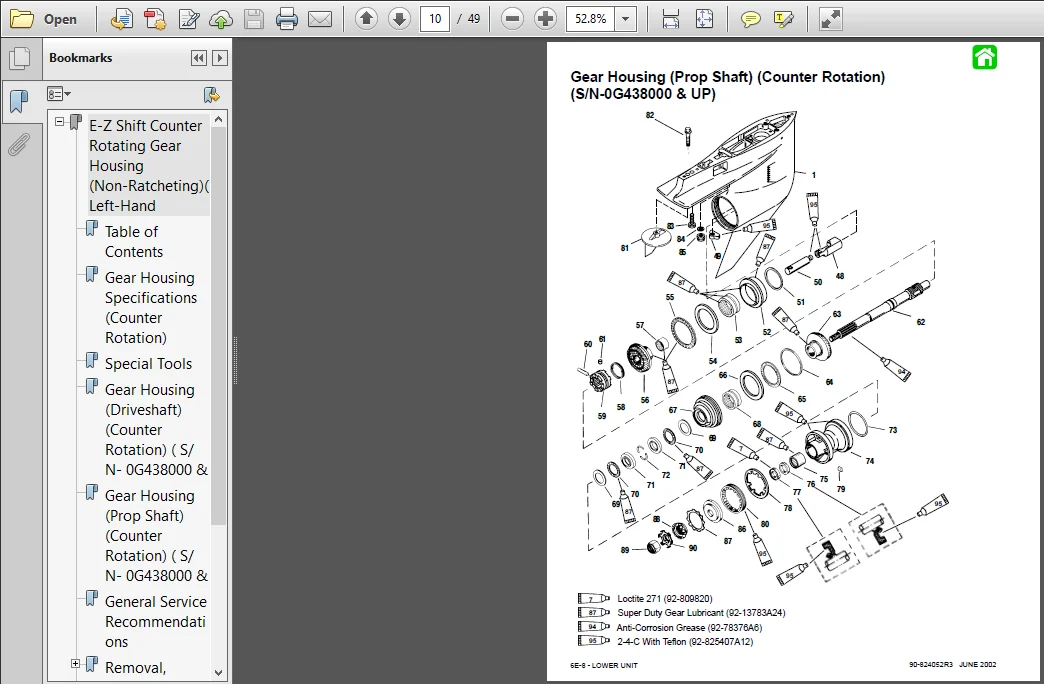 Mercury Mariner Outboard 105jet 140jet 135 150 175 200 225 Hp 2-stroke 1992-2000 Factory Service Repair Manual Download - PDF - Image 4