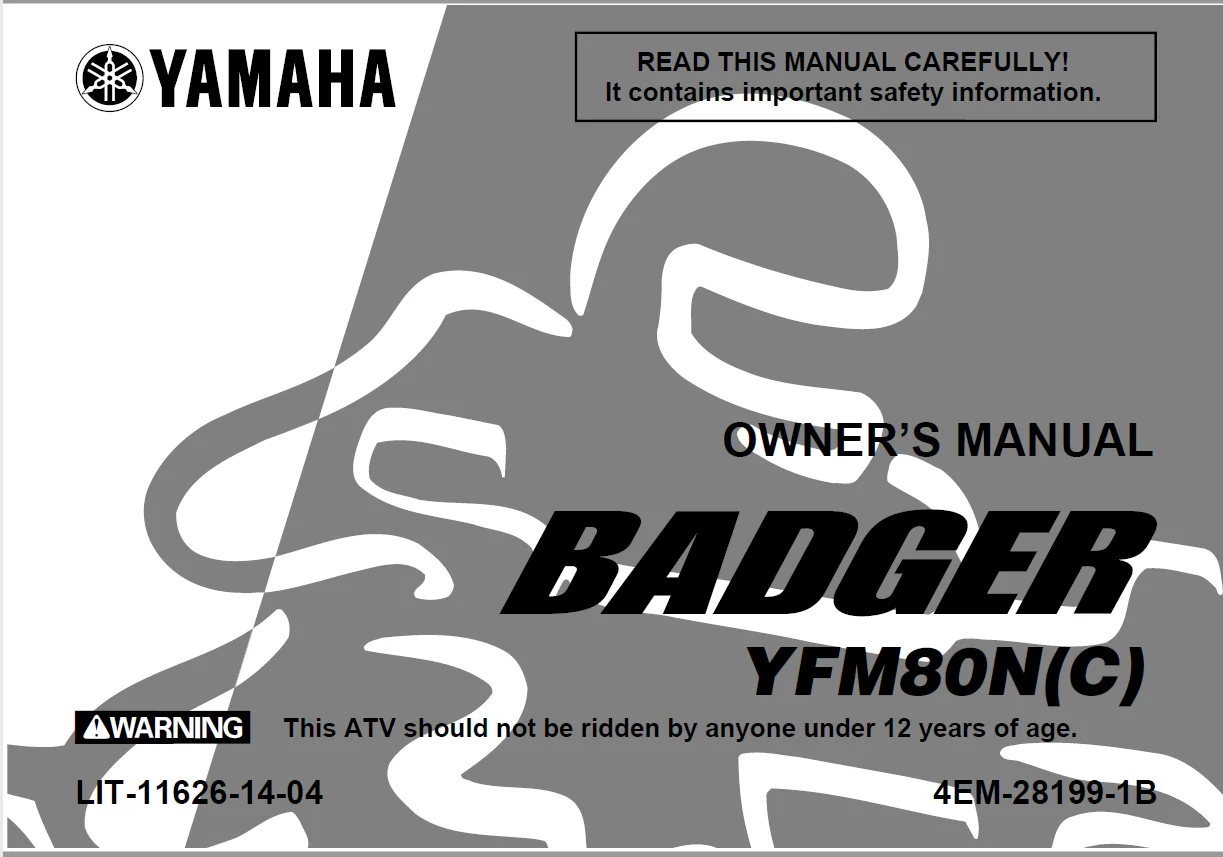 1992-2001 Yamaha Badger 80 Service Manual Service Manual - PDF Download - Image 2