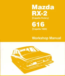 1971 Mazda Rx2 Capela Rotary 616 Capella 1600 Service Manual - PDF Download