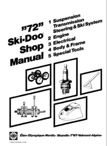 1972 1973 Bombardier Ski Doo Snowmobile Repair Shop Manual Download - PDF