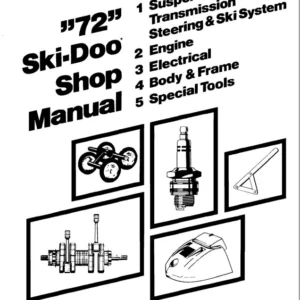 1972 1973 Bombardier Ski Doo Snowmobile Repair Shop Manual Download - PDF