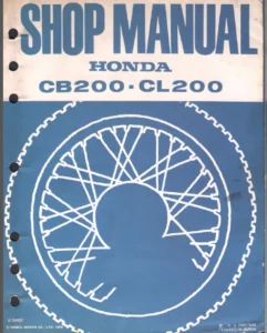Honda Cb200 Cl200 Service Repair Workshop Manual 1974-1979 - PDF DOWNLOAD
