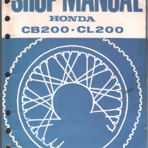 Honda Cb200 Cl200 Service Repair Workshop Manual 1974-1979 - PDF DOWNLOAD