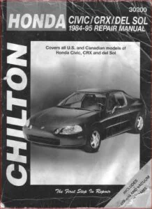 1984-1995 Honda Civic Del Sol CRX Service Manual - PDF DOWNLOAD