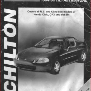 1984-1995 Honda Civic Del Sol CRX Service Manual - PDF DOWNLOAD