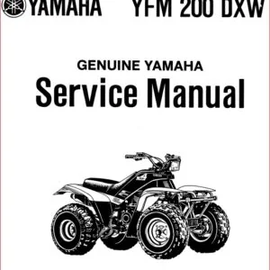 1987-1989 Yamaha Moto 4 Shaft Reverse Yfm200dx Service Manual And Atv Owners Manual  Workshop Repair - PDF DOWNLOAD
