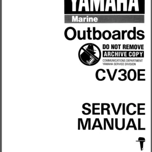 1990 Yamaha Cv30eld Outboard Service Repair Maintenance Manual Factory - PDF Download