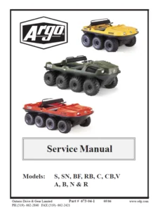 1992-2006 Argo Conquest 8x8 Utv Service Repair Manual Download - PDF
