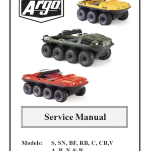 1992-2006 Argo Conquest 8x8 Utv Service Repair Manual Download - PDF