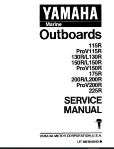 1993 Yamaha 130txrr Outboard Service Repair Maintenance Manual Factory - PDF DOWNLOAD