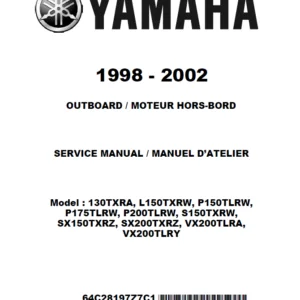 1998-2002 Yamaha 130 150 175 200hp 2-stroke Outboard Manual - PDF Download