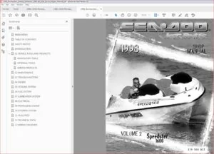1998 Bombardier Seadoo Speedster 1600 Jet Boat Service Repair Manual - PDF DOWNLOAD