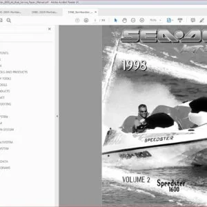 1998 Bombardier Seadoo Speedster 1600 Jet Boat Service Repair Manual - PDF DOWNLOAD