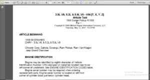 1998 Dodge Pickup Truck R1500 Service Repair Manual 98 - PDF DOWNLOAD