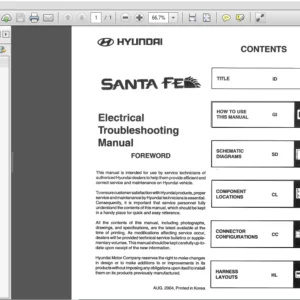 2000-2005 Hyundai Santa Factory Service Manual - PDF DOWNLOAD