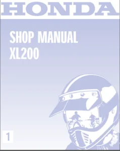 Honda Xl200 Service Repair Workshop Manual  2001 - PDF DOWNLOAD