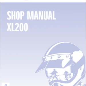 Honda Xl200 Service Repair Workshop Manual  2001 - PDF DOWNLOAD