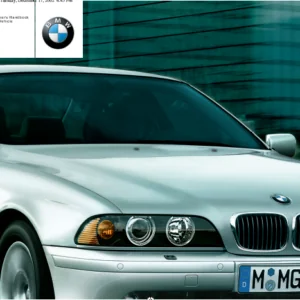2002 Bmw E39 520i 523i 525i 530i 535i 540i 520d 525d 530d Owners Manual  Instant - Pdf Download