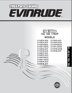 2003 Johnson Evinrude 135hp 150hp 175hp Parts Catalog Manual - Pdf Download