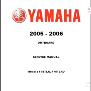 2005-2006 Yamaha 75hp Efi 4-stroke Outboard Repair Manual-PDF