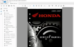 2005-2007 Honda Cr250r Service Manual - PDF Download