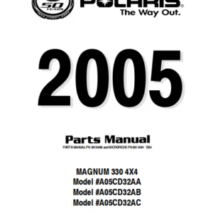 2005 Polaris Magnum 330 4x4 Parts Manual - PDF DOWNLOAD