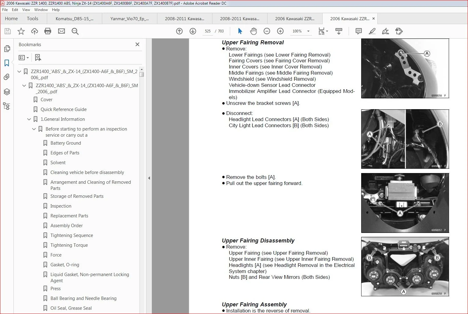 2006 Kawasaki Zzr1400 Zzr1400 Abs Ninja Zx 14 Motorcycle Workshop Repair Service Manual DOWNLOAD - Image 3