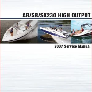 2007 Yamaha Ar230 Ho Sx230 Ho Boat Service Manual - PDF DOWNLOAD