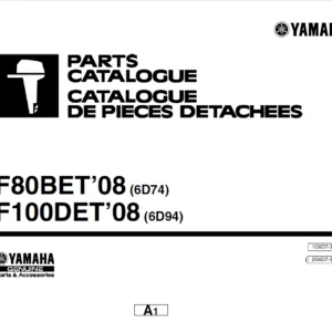 2008 Yamaha Outboard F80b F100d Parts Catalogue Manual - PDF Download