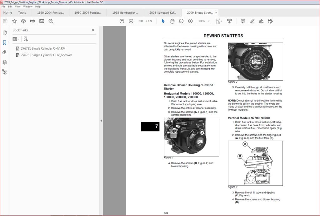 Briggs And Stratton 135212 Manual