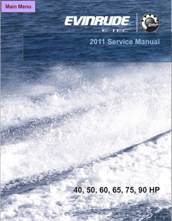 2011 Evinrude E Tec 40 50 60 65 75 90 Hp Repair Manual - PDF Download ...