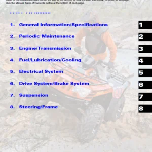 2012 Arctic Cat 500 700 Atv Factory Service Manual - PDF Downloads
