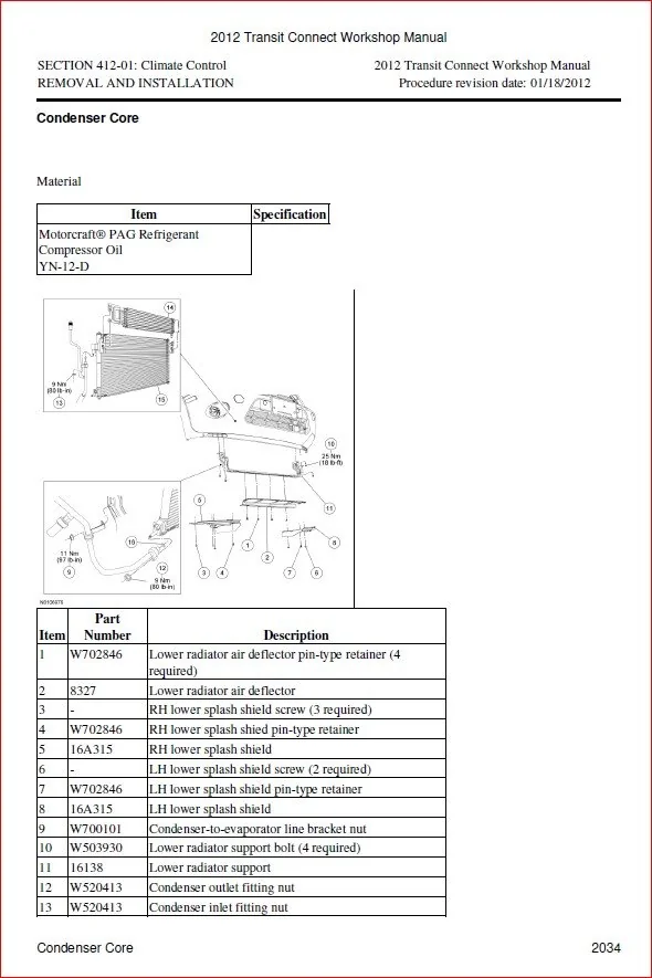 2012 Ford Transit Connect Workshop Repair Service Manual - PDF DOWNLOAD - Image 3