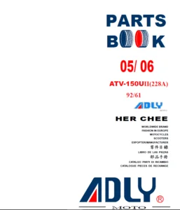 Adly ATV 150UII (228A) '05 '06 Parts manual - PDF Download