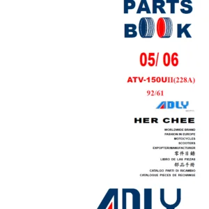 Adly ATV 150UII (228A) '05 '06 Parts manual - PDF Download