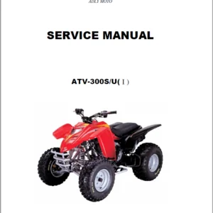 Adly ATV 300SU I9261 2006 Service Repair Manual - PDF DOWNLOAD
